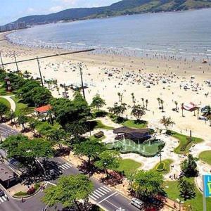 Apartamento Frente Mar Gonzaga Santos 3 Apartamento Exterior foto