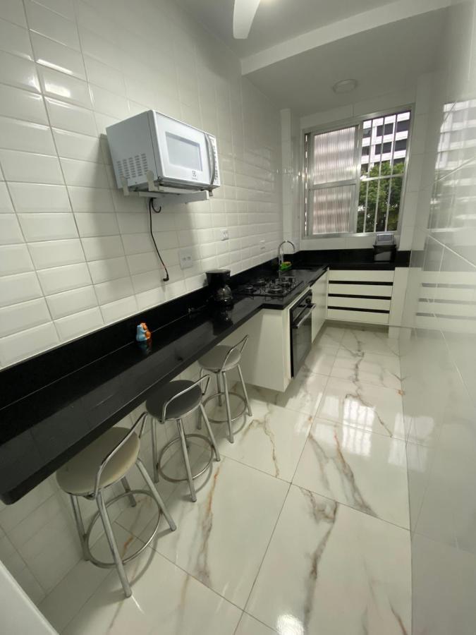 Apartamento Frente Mar Gonzaga Santos 3 Apartamento Exterior foto